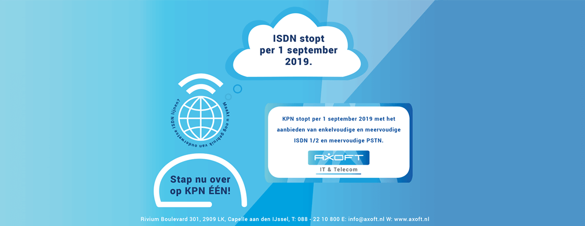 KPN stopt per 1 september 2019 met ISDN!