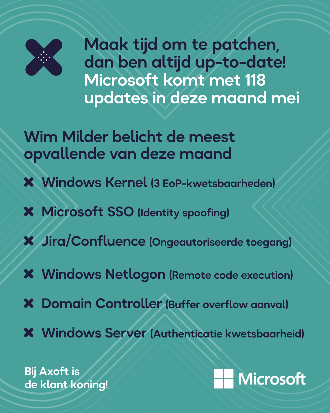 Maak tijd om te patchen, dan ben altijd up-to-date! Microsoft komt met ...